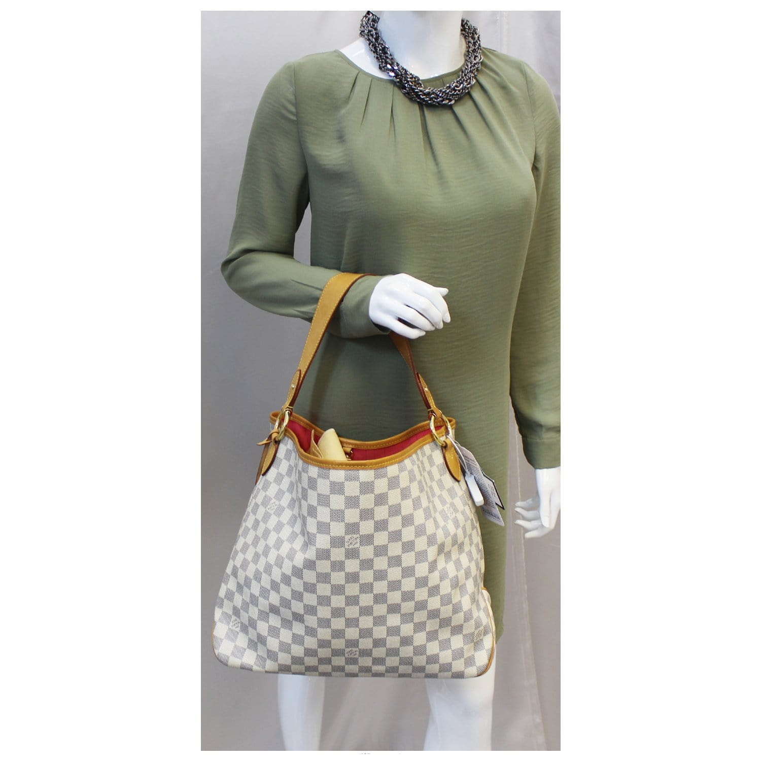 Buy Pre-owned & Brand new Luxury Louis Vuitton Damier Azur Canvas Delightful  MM NM Bag Online