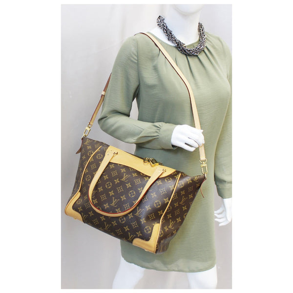 LOUIS VUITTON Estrela MM NM Monogram Canvas Brown Shoulder Bag-US