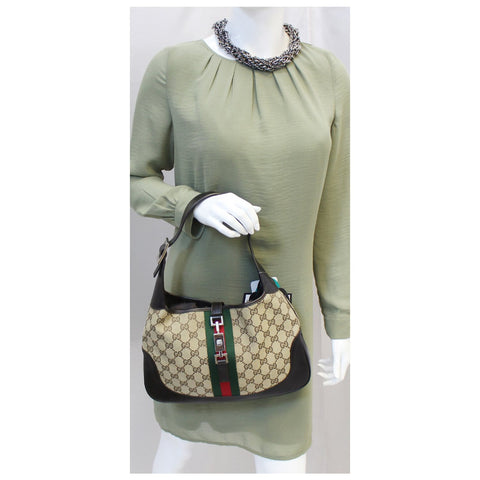 GUCCI Jackie O Web GG Canvas Hobo Bag-US