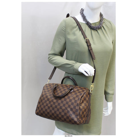 LOUIS VUITTON Speedy 30 Bandouliere Damier Ebene Shoulder Bag