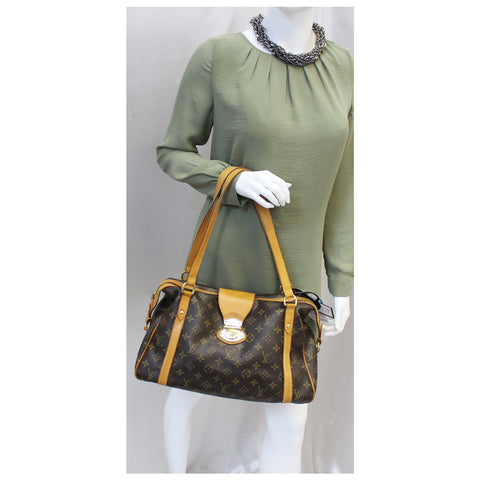 LOUIS VUITTON Stresa PM Monogram Shoulder Bag Brown-US