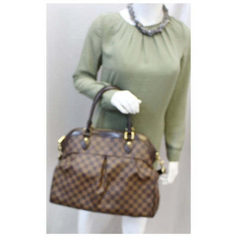 LOUIS VUITTON Trevi GM Damier Ebene 2way Shoulder Handbag-US