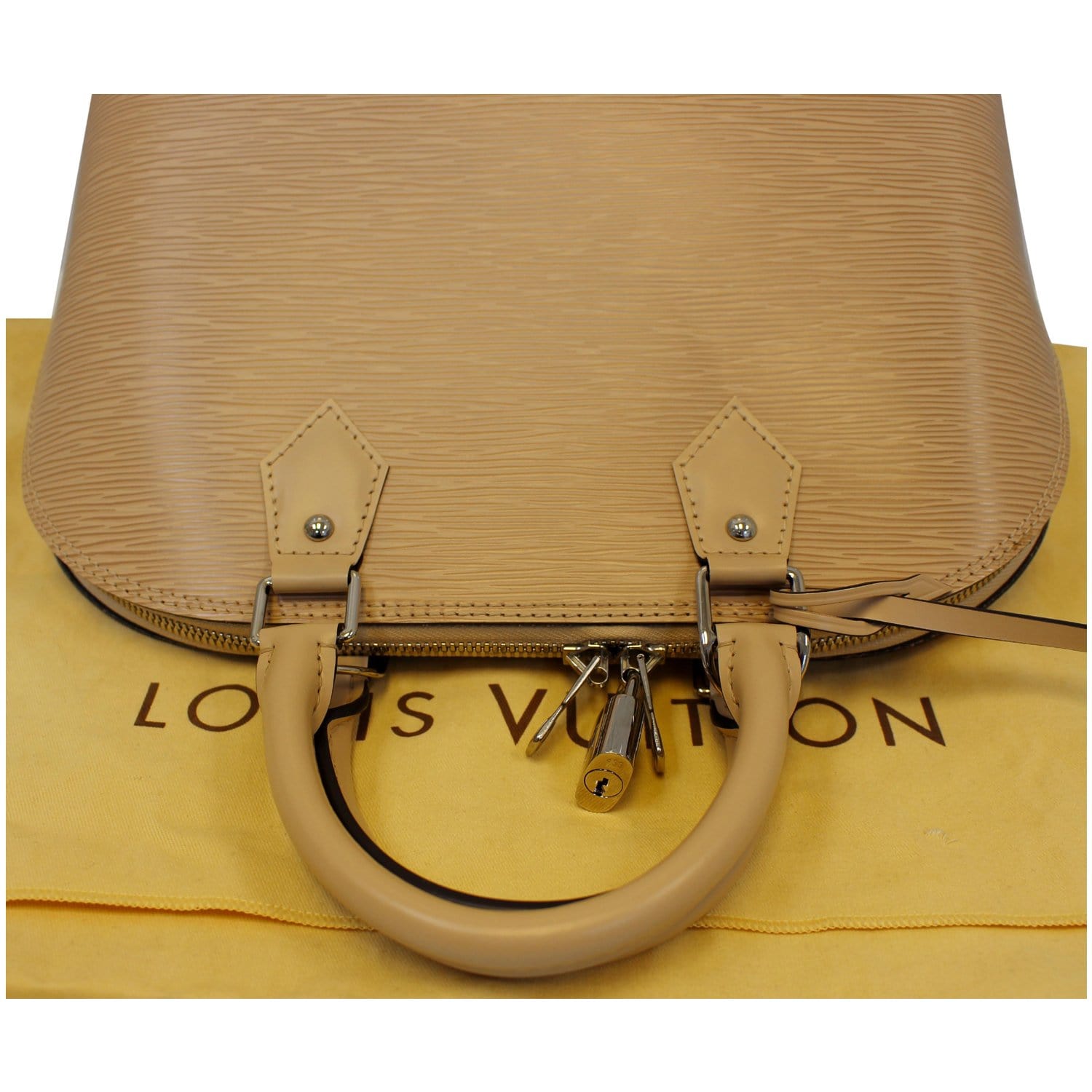Noé leather handbag Louis Vuitton Beige in Leather - 36068794