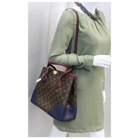 LOUIS VUITTON Flandrin Monogram Canvas Tote Shoulder Bag-US