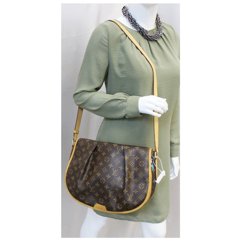 LOUIS VUITTON Menilmontant MM Monogram Canvas Crossbody Bag-US