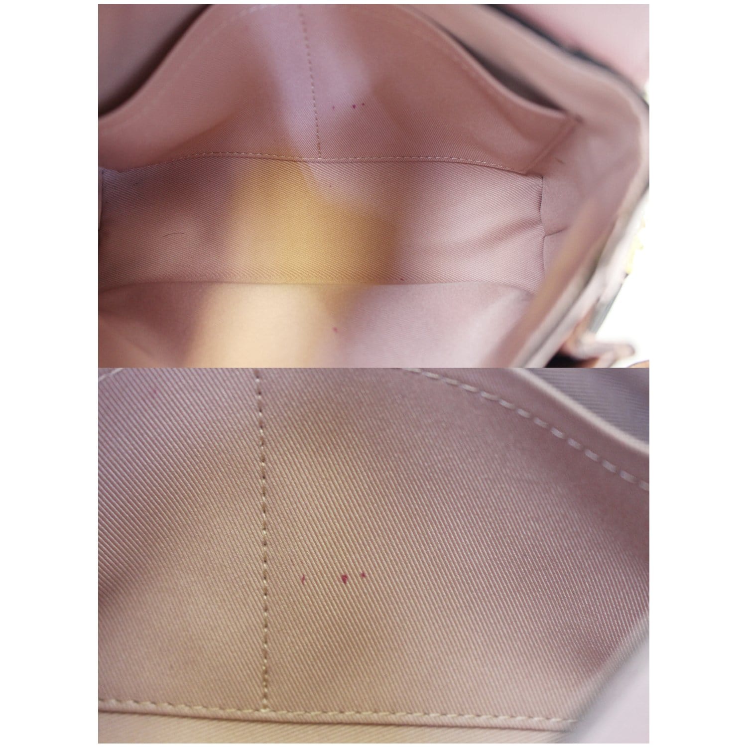 Louis Vuitton Monogram Empreinte Blanche BB Rose Poudre M43674