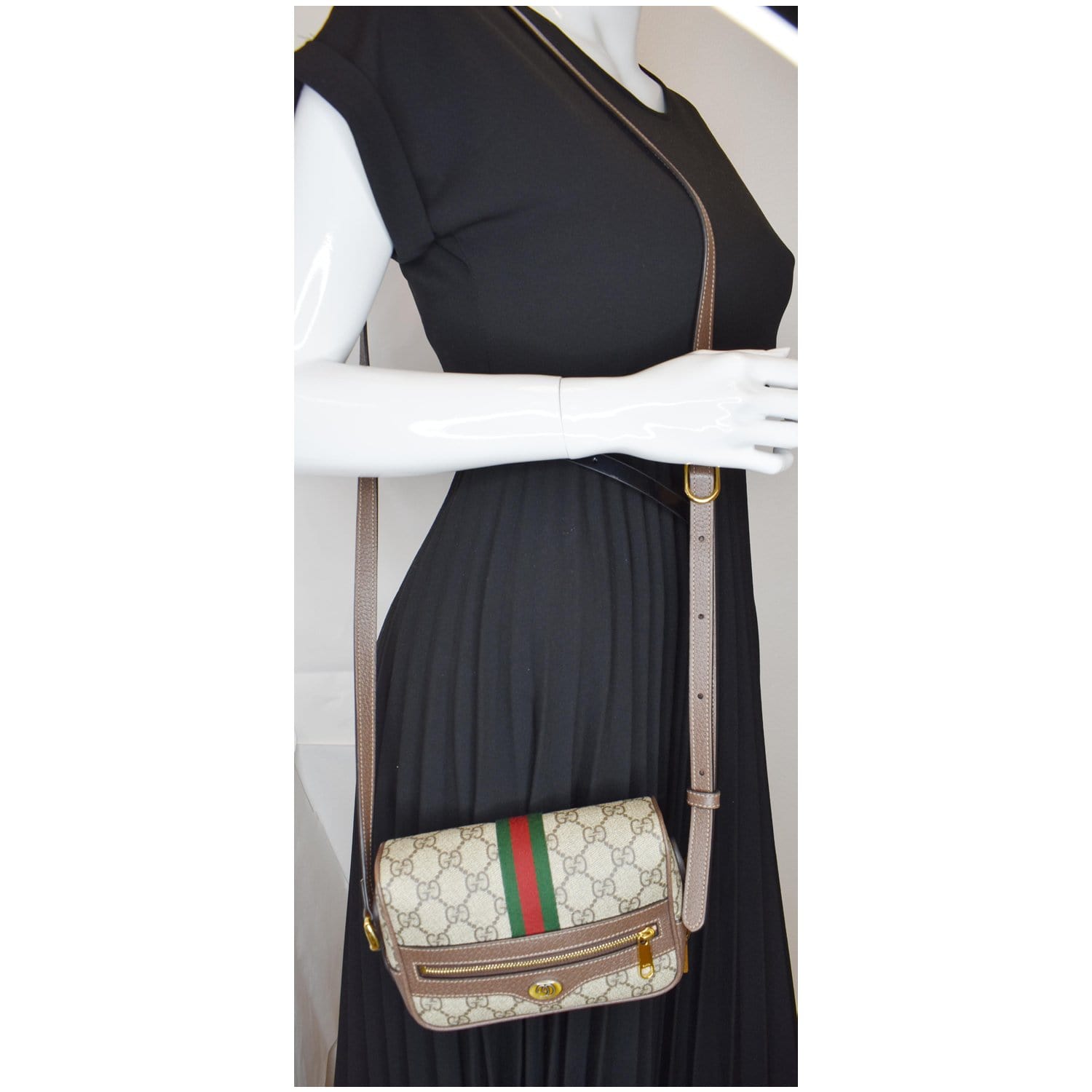 Ophidia gg crossbody bag Gucci Beige in Polyester - 19475814