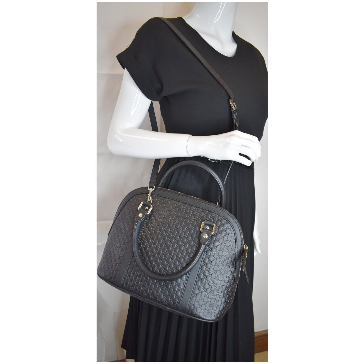 Mcm - Authenticated Handbag - Leather Black Plain for Women, Never Worn