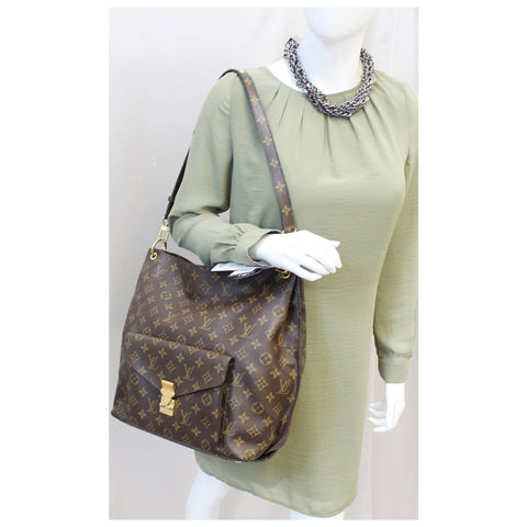 LOUIS VUITTON Metis Monogram Canvas Hobo Shoulder Bag-US