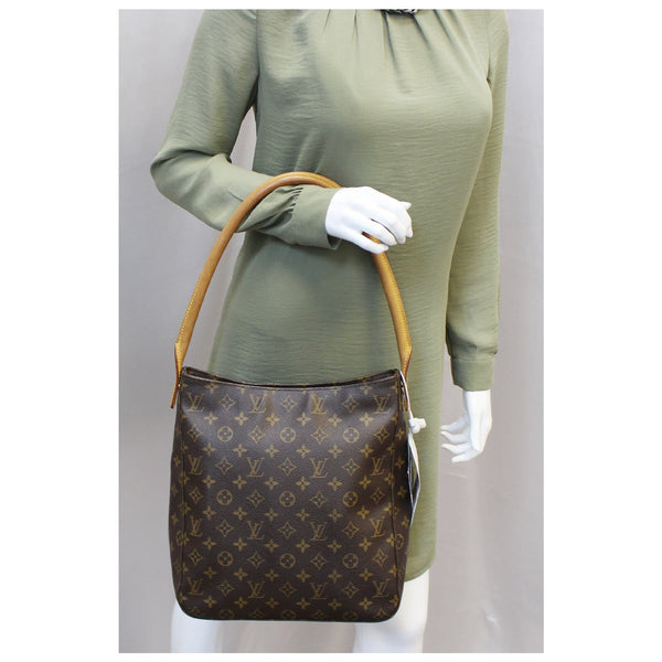 LOUIS VUITTON Looping GM Monogram Canvas Shoulder Bag-US