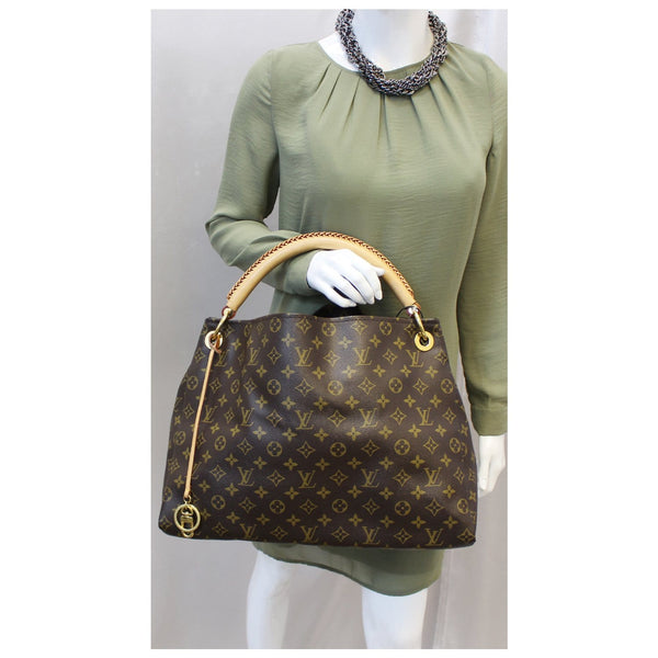 LOUIS VUITTON Artsy MM Monogram Canvas Hobo Shoulder Bag-US