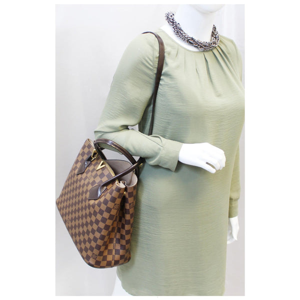 LOUIS VUITTON Kensington Damier Ebene Shoulder Handbag