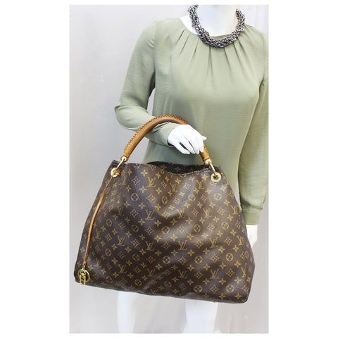 LOUIS VUITTON Artsy GM Monogram Canvas Hobo Shoulder Bag-US