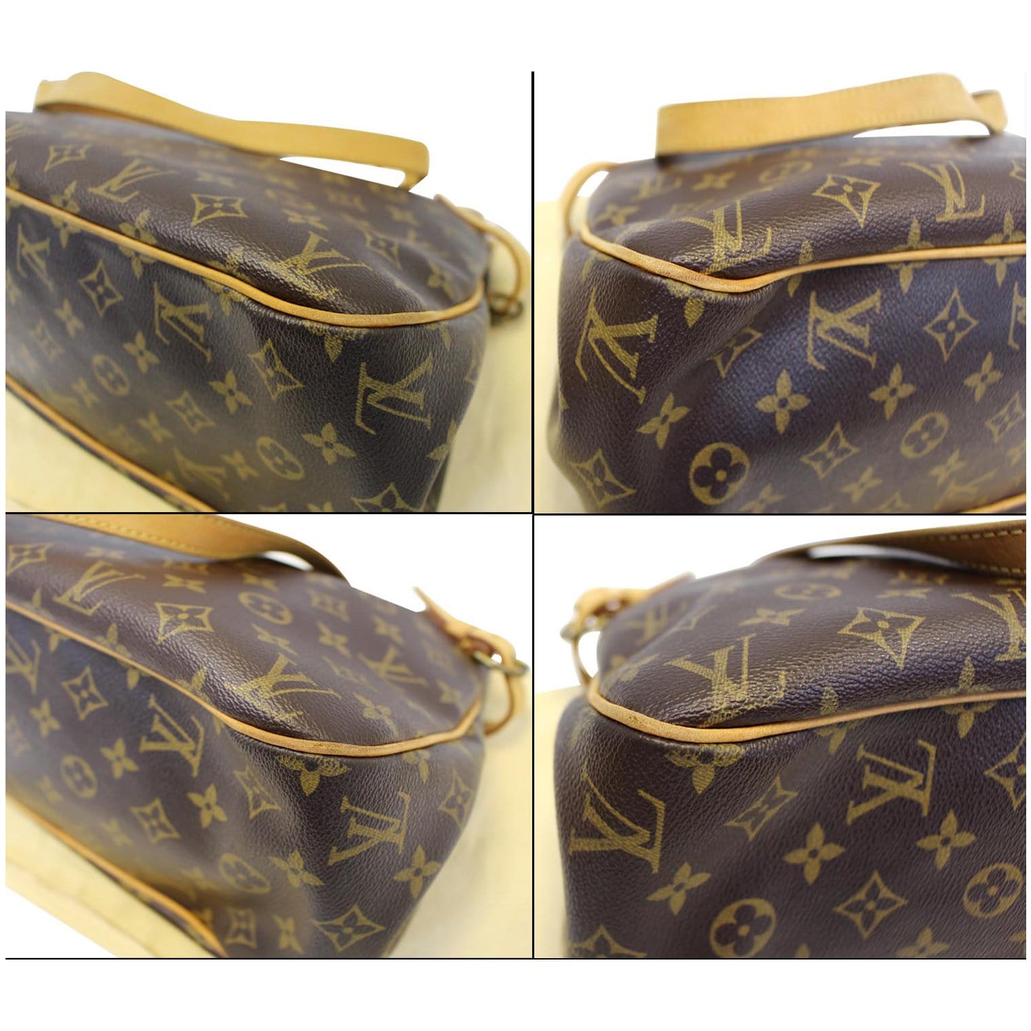 Batignolles cloth handbag Louis Vuitton Brown in Cloth - 35520539