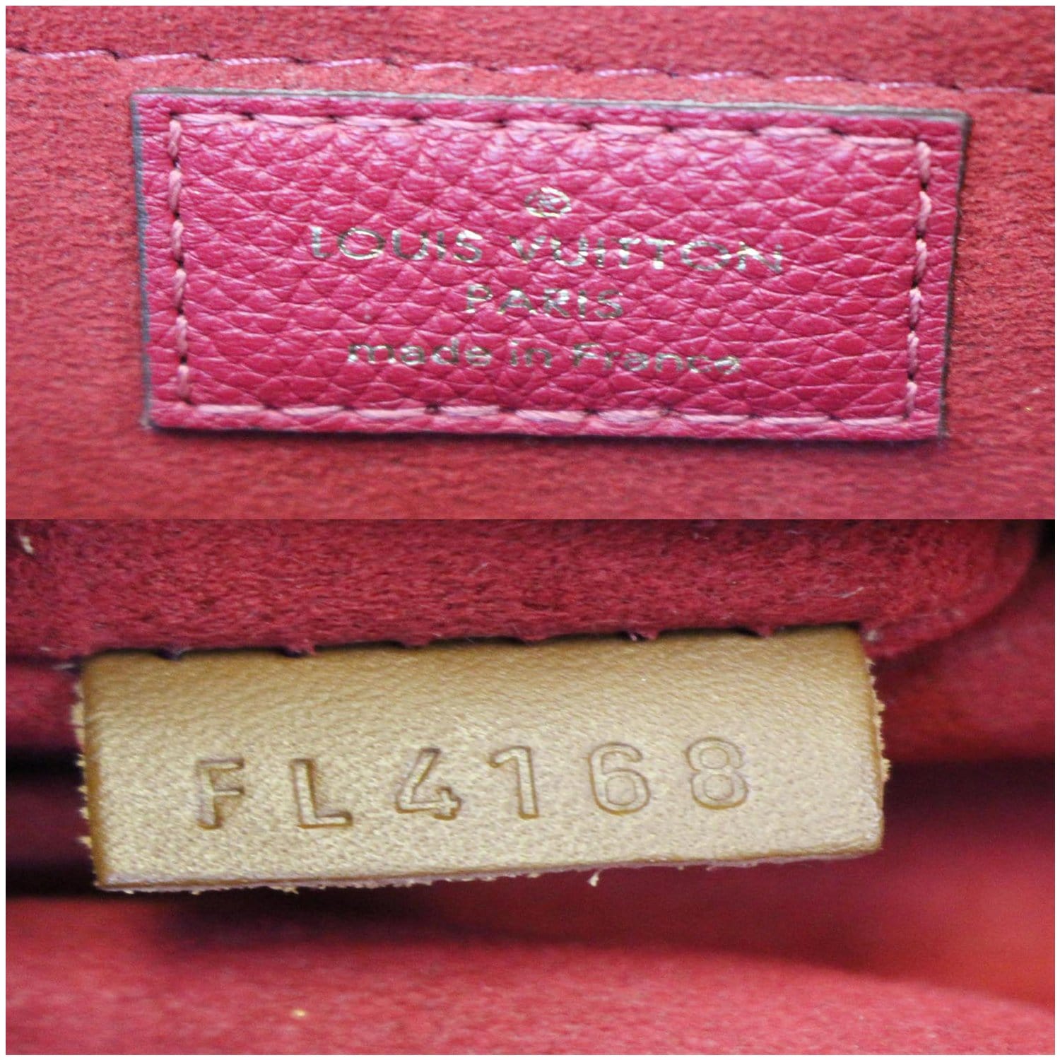 Louis Vuitton LV GHW Marignan Shoulder Handbag M44286 Monogram Red