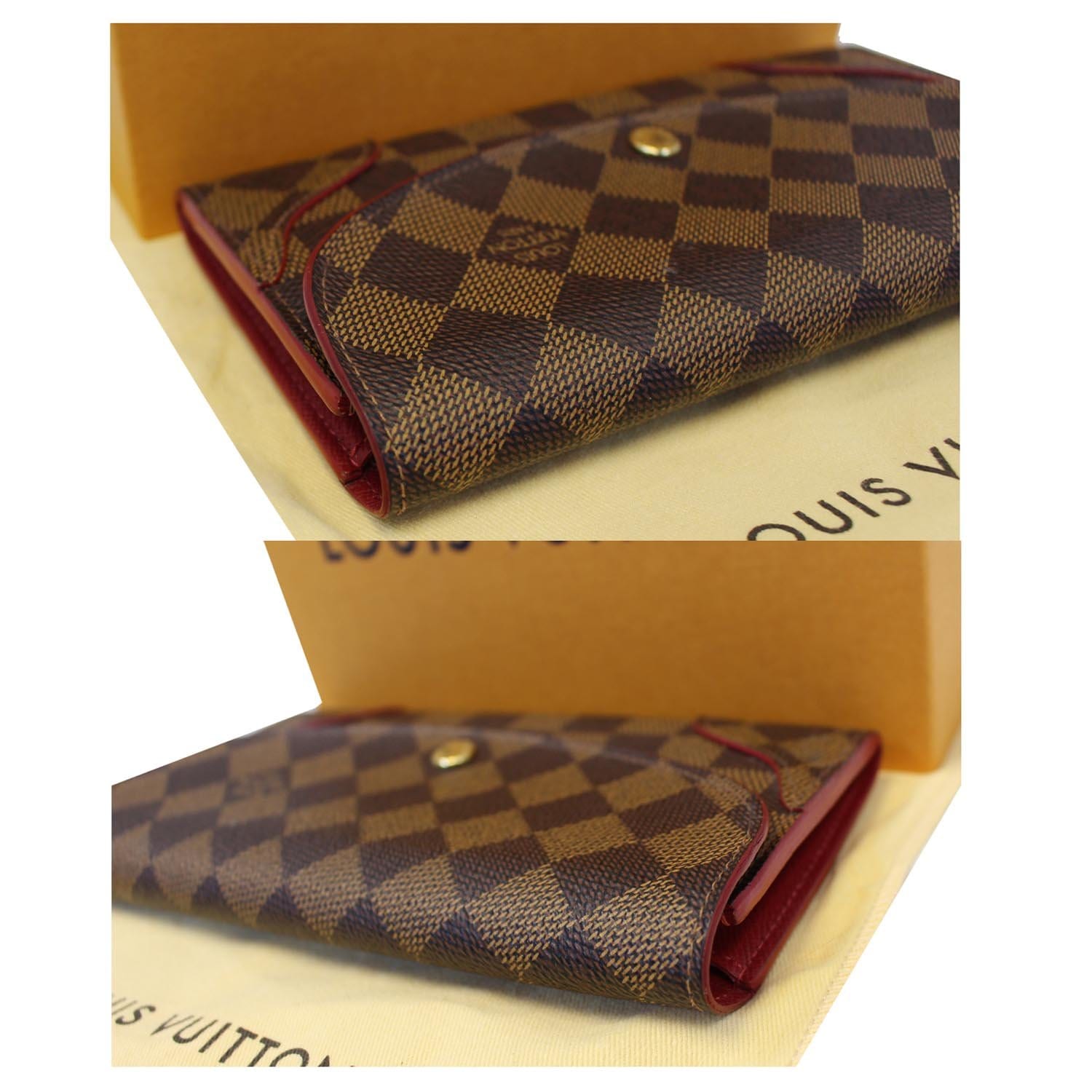 LOUIS VUITTON Caissa Damier Ebene Wallet Brown-US