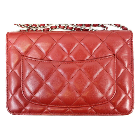 CHANEL Wallet on Chain Quilted Leather Shoulder Crossbody Bag-US