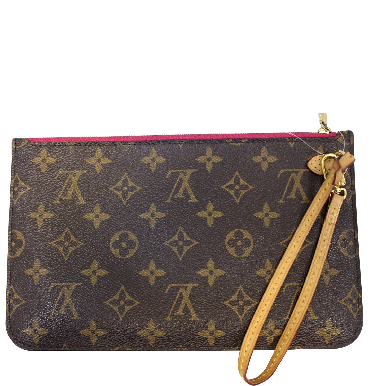 Louis Vuitton Pochette Felicie Monogram Fuchsia Lining in Canvas