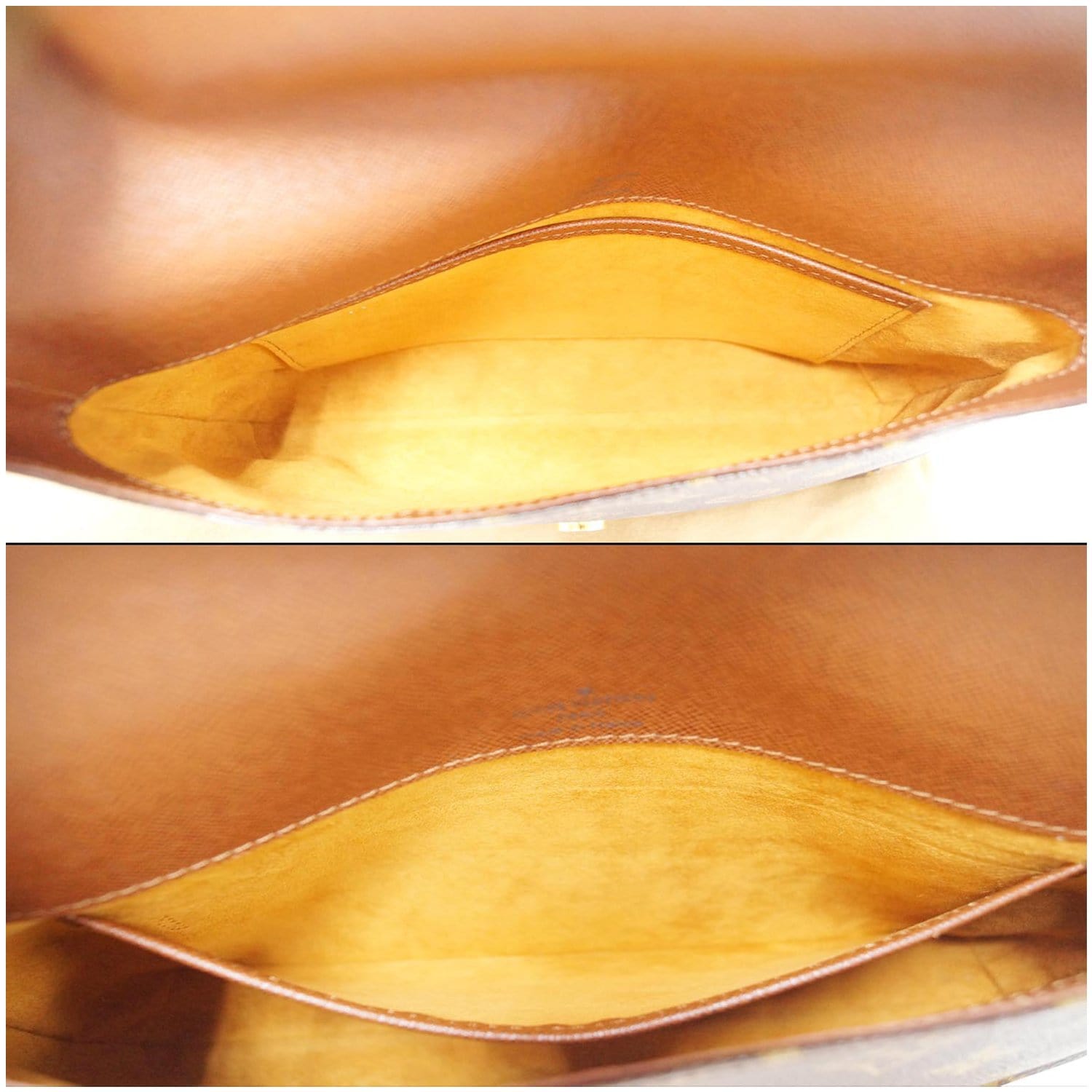 Musette tango cloth handbag Louis Vuitton Brown in Cloth - 25282586