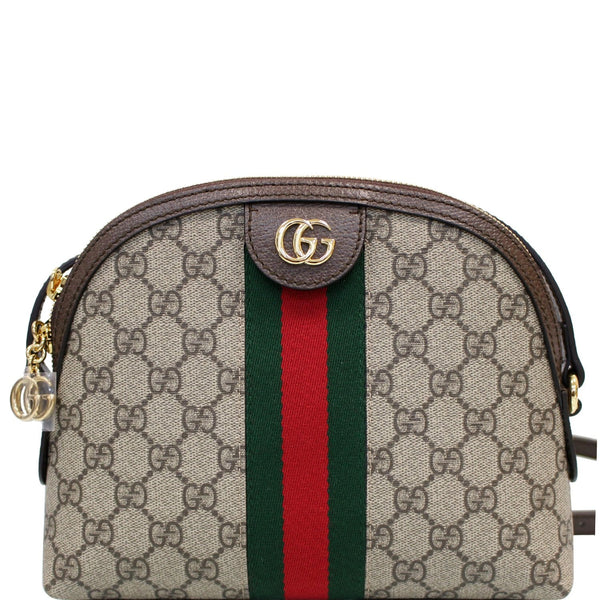 GUCCI Ophidia GG Supreme Canvas Small Shoulder Bag Beige 499621