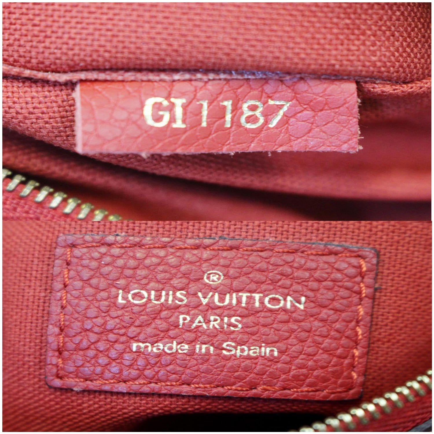 Pallas leather handbag Louis Vuitton Brown in Leather - 31949444