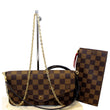 LOUIS VUITTON Pochette Felicie Damier Ebene Crossbody Bag-US