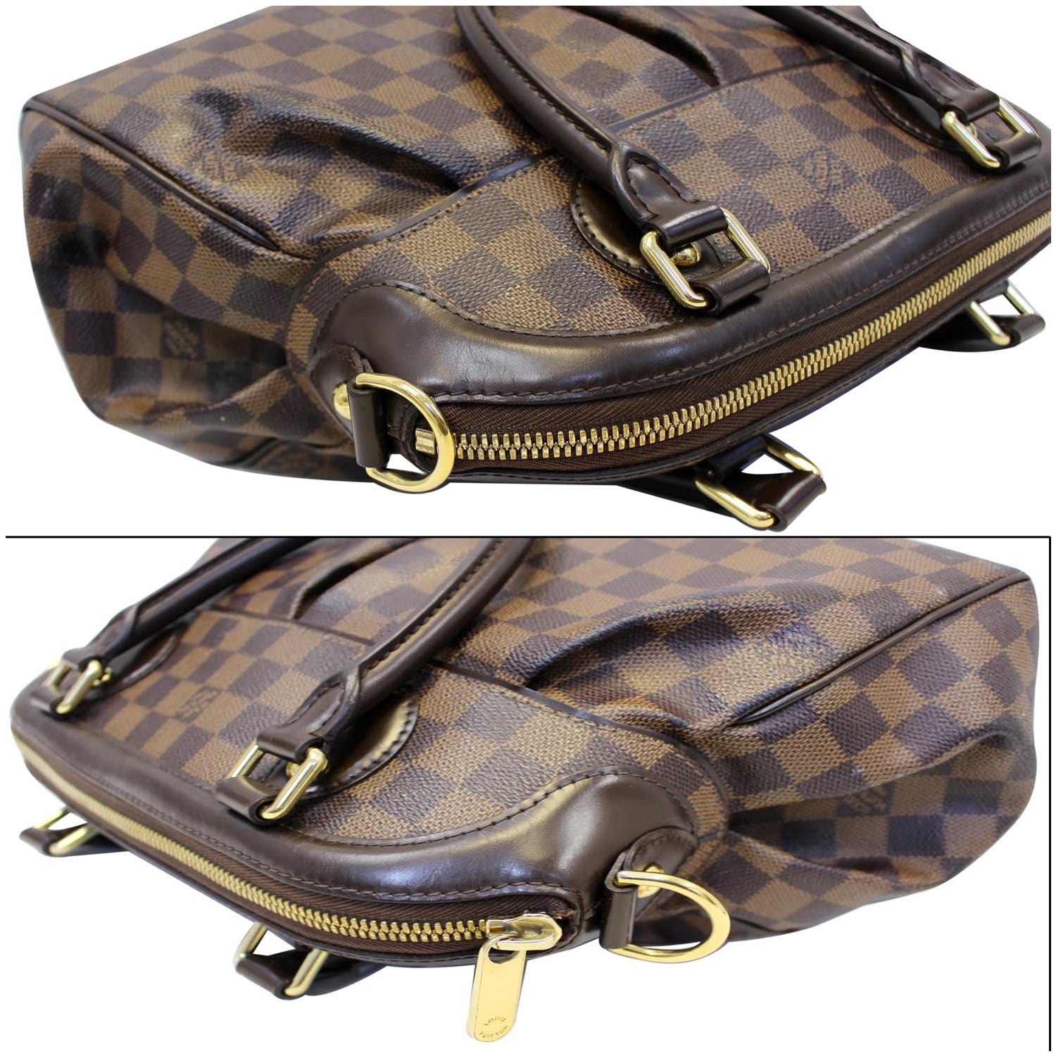 Louis Vuitton, Bags, Authentic Louis Vuitton Trevi Pm Handbag Purse  Damier Ebene Canvas Lv