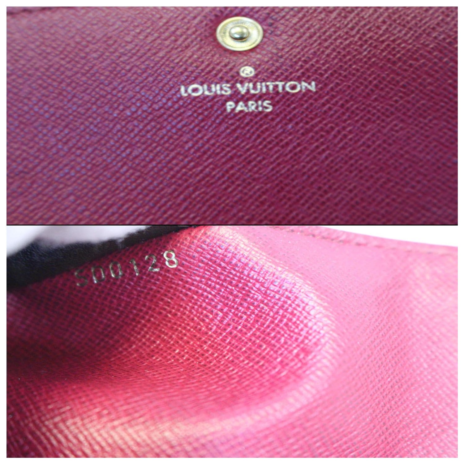  Louis Vuitton Cartera Emilie Monogram Canvas (Fuchsia
