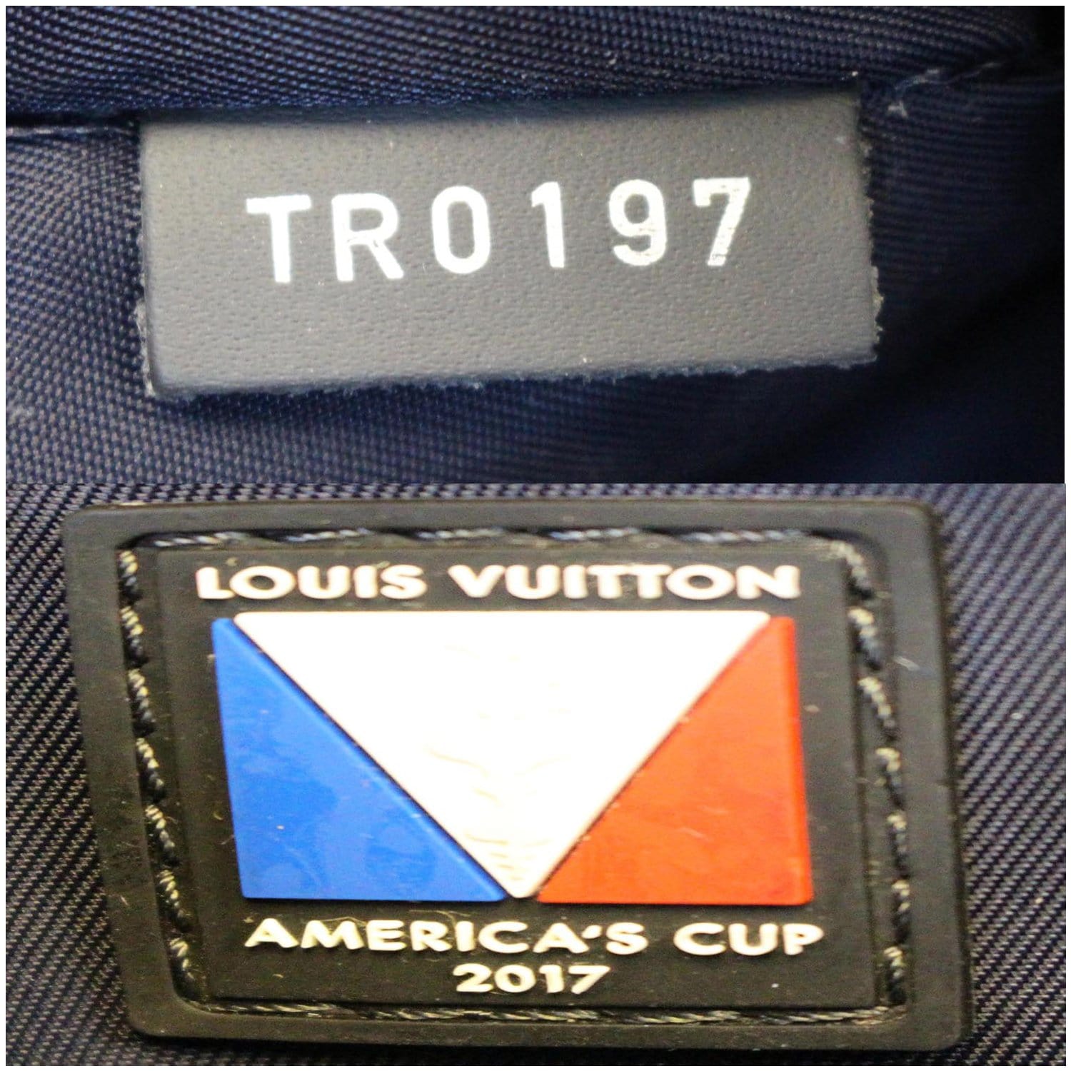 LOUIS VUITTON Damier Cobalt Latitude America's Cup Apollo Backpack Yellow  1133008