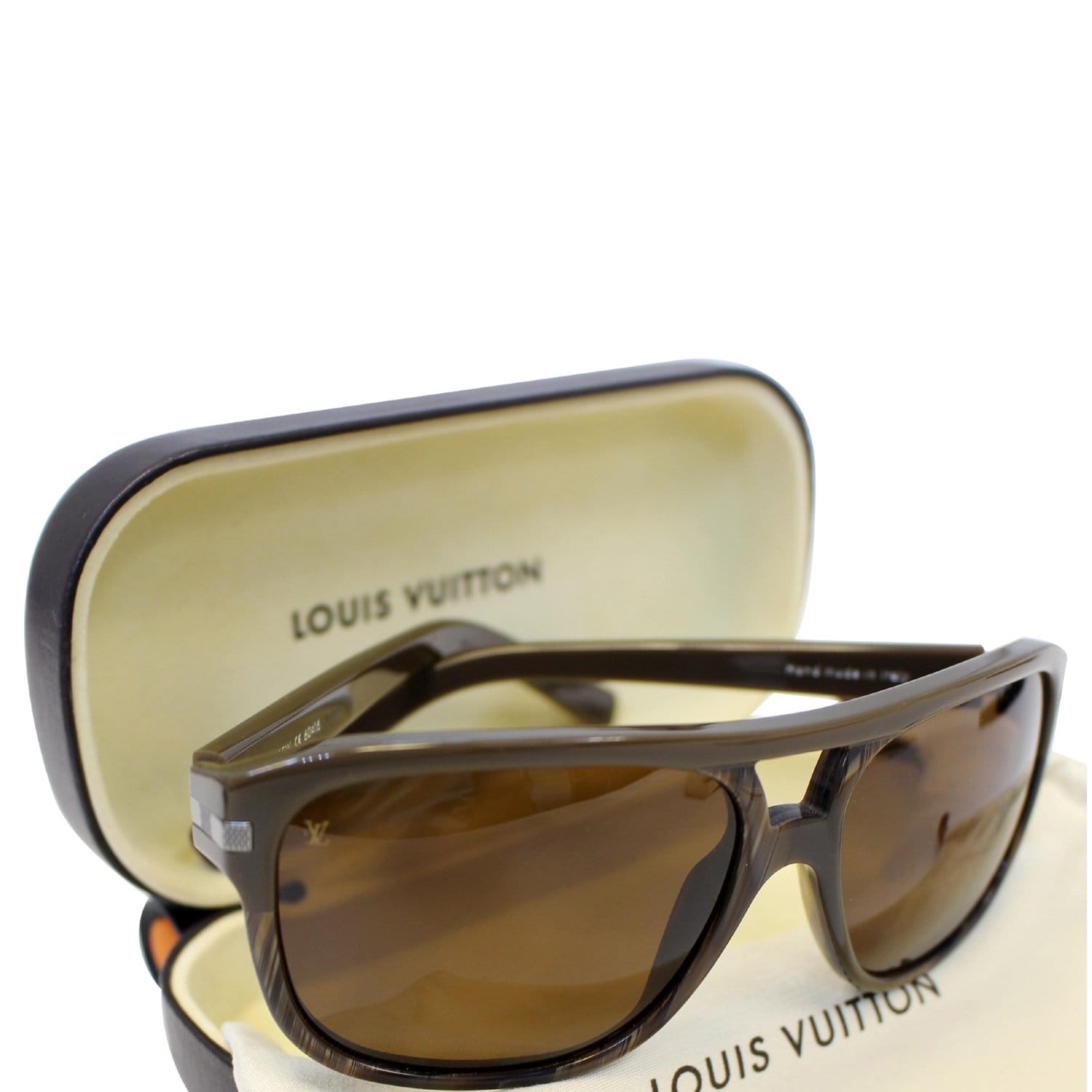 LOUIS VUITTON Z0553U Conspiracion Pilot Sunglasses 58-15 Black
