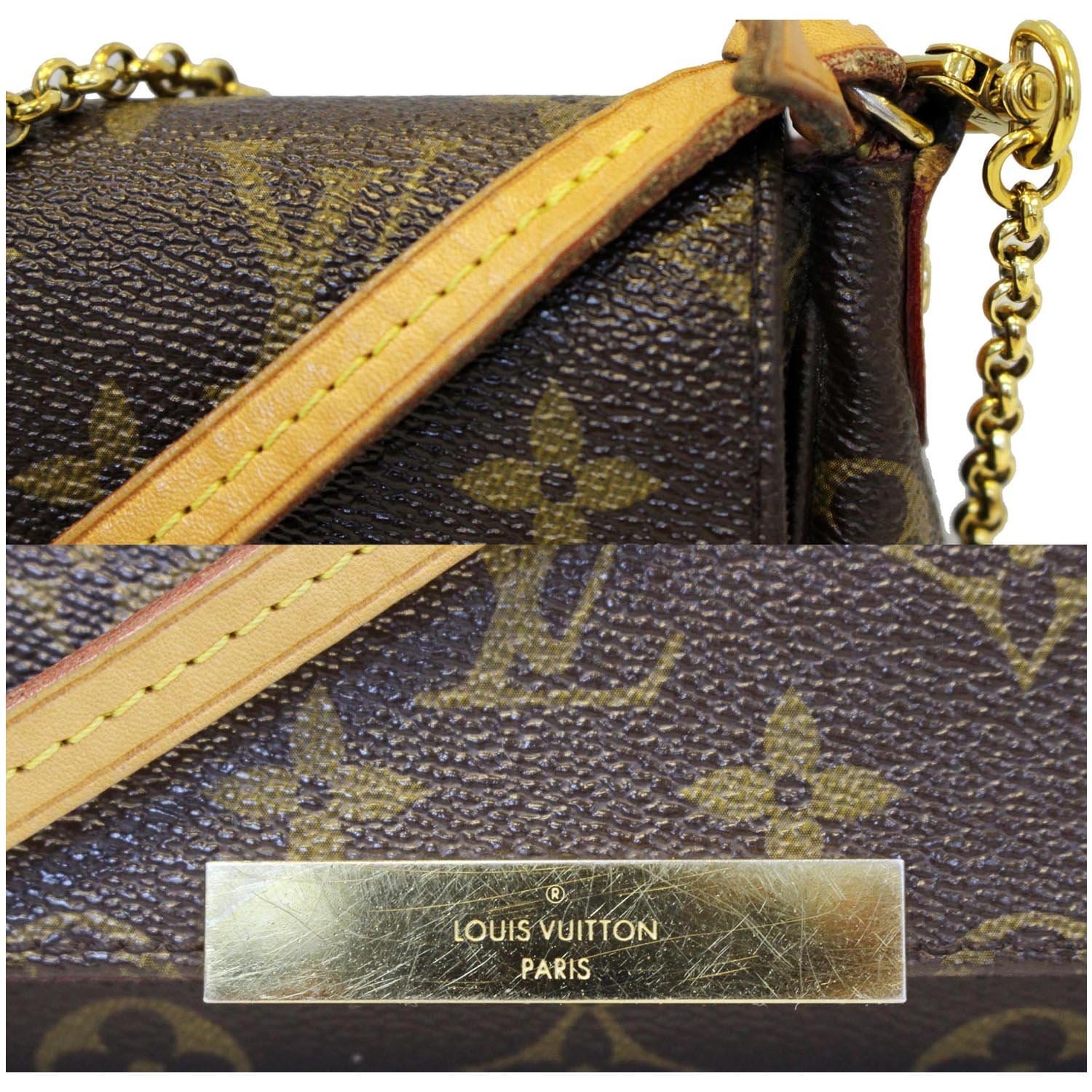 Favorite cloth crossbody bag Louis Vuitton Brown in Cloth - 25100573