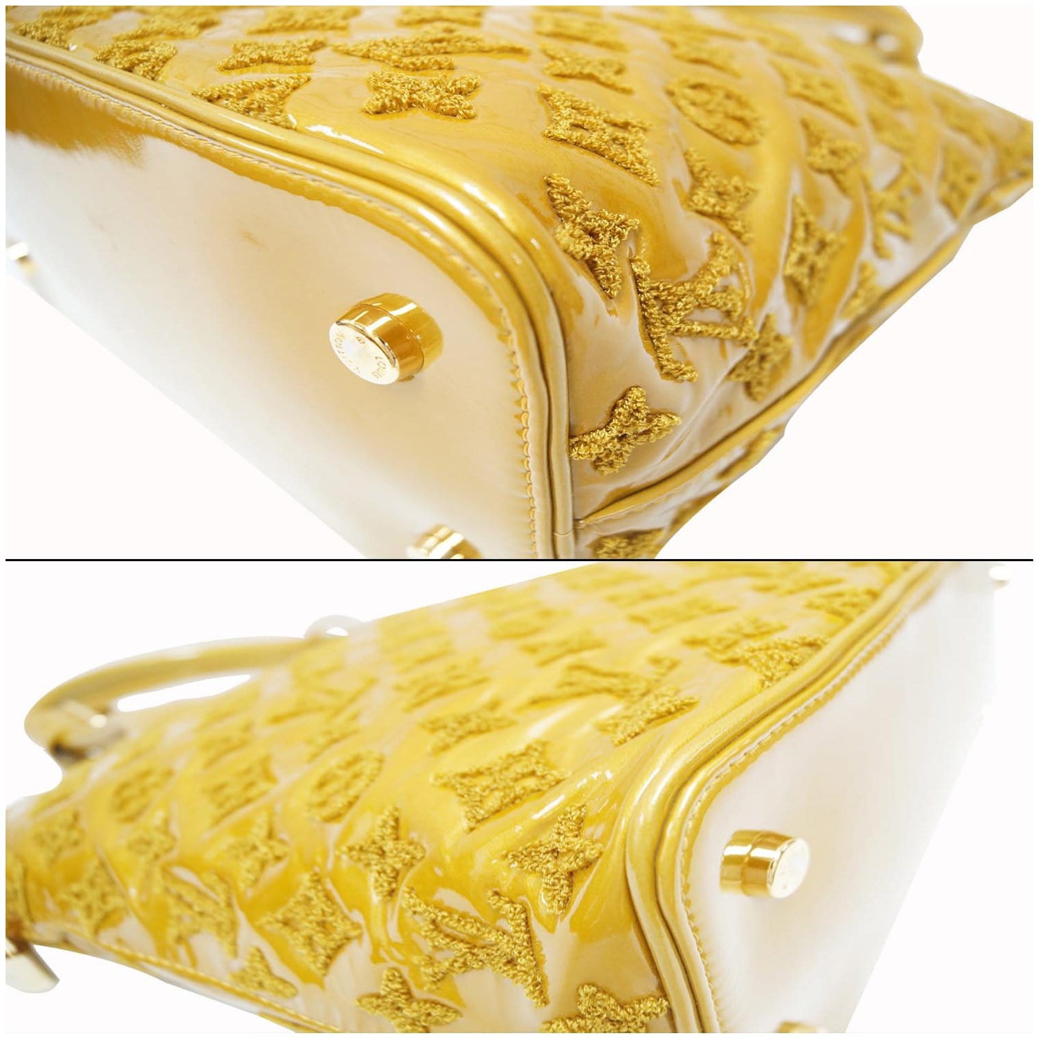 Lot - LOUIS VUITTON Lockit handbag in yellow patent monogram Fascination  leather - Fall/Winter 2011-2012