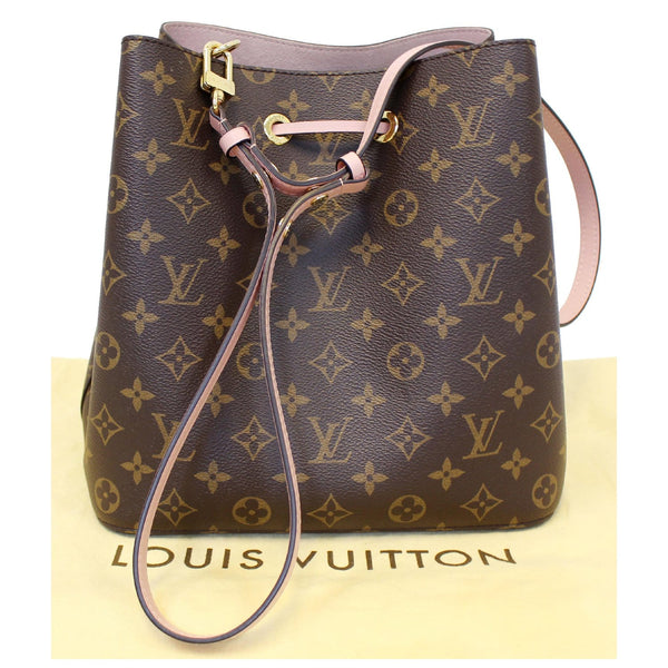 LOUIS VUITTON Neonoe Monogram Canvas Shoulder Bag Rose Ballerine