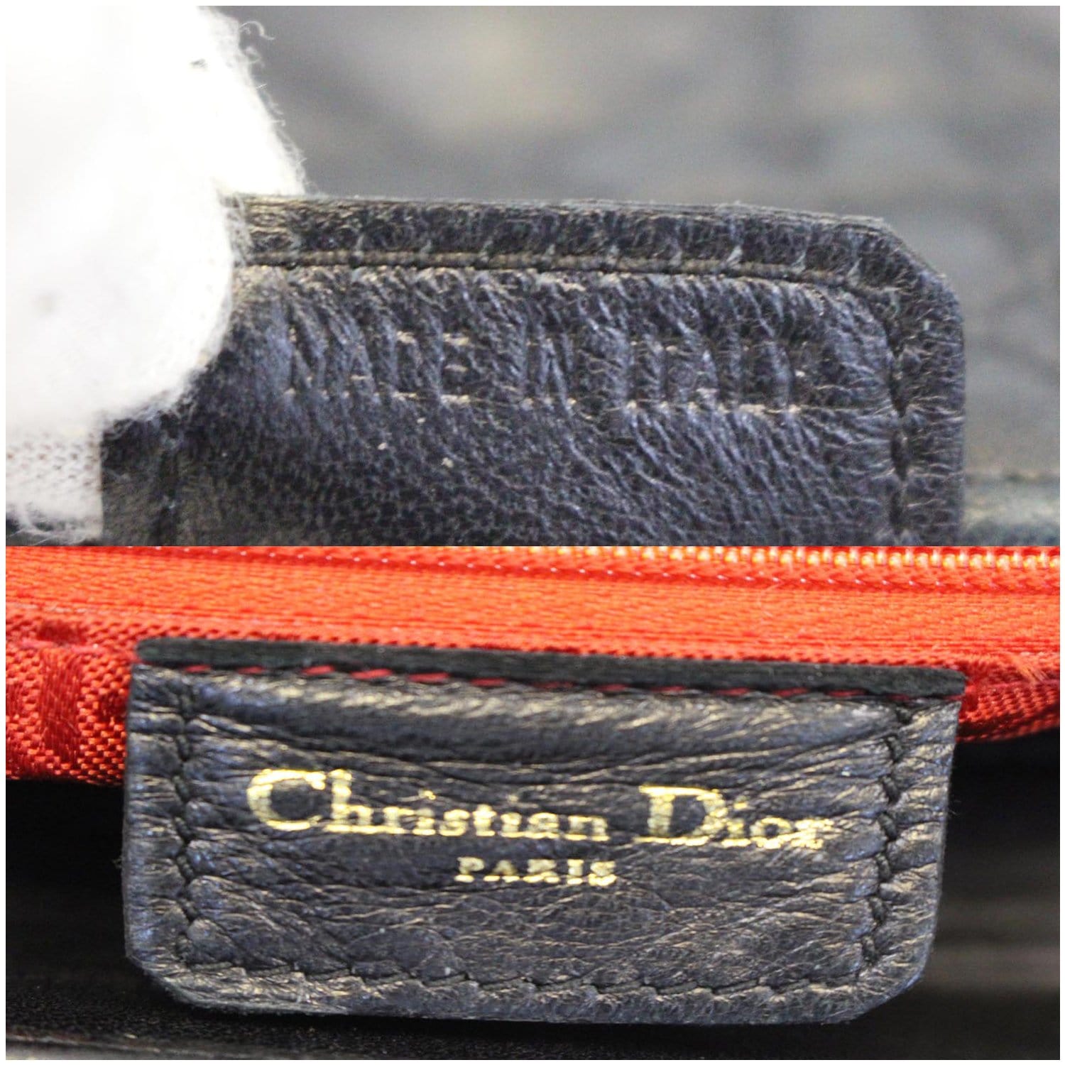 CHRISTIAN DIOR Mini Lady Dior Lambskin Cannage Satchel Bag Black-US