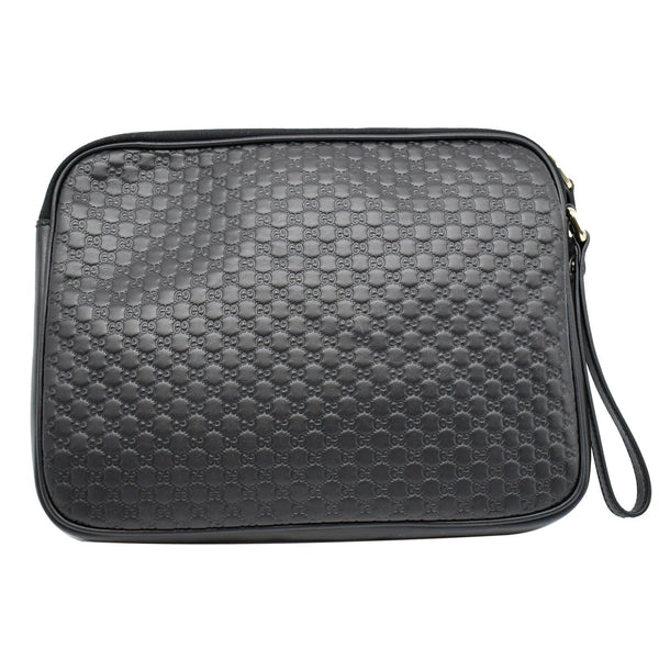 Gucci Microguccissima Leather Clutch Bag Black - DDH