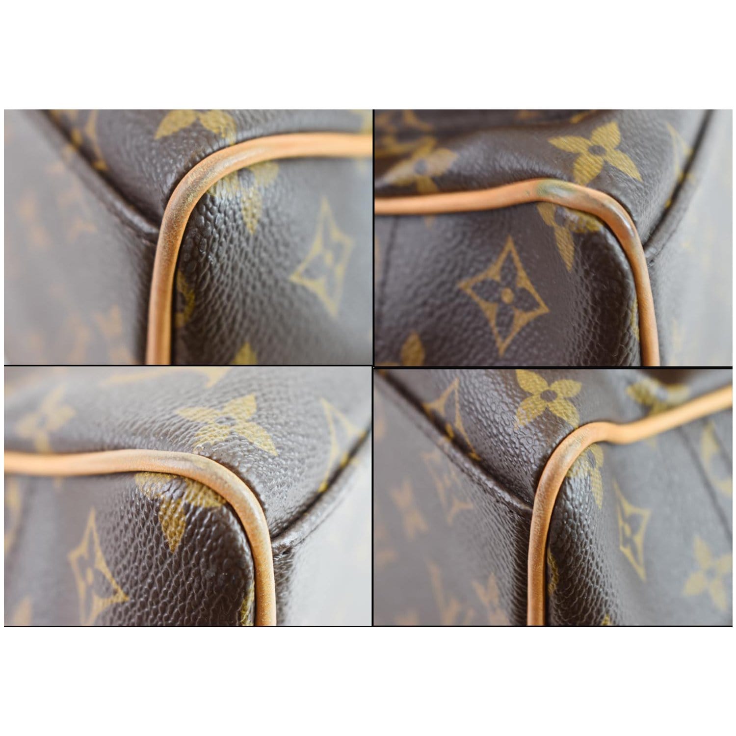 Manhattan cloth handbag Louis Vuitton Brown in Cloth - 33172715