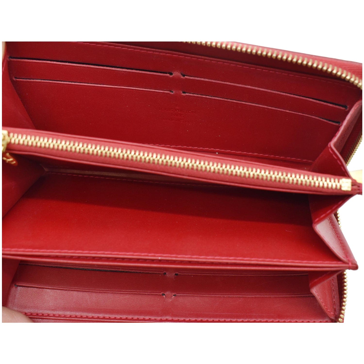Louis Vuitton Zippy Wallet Red Monogram Vernis Leather – LovedLuxeBags