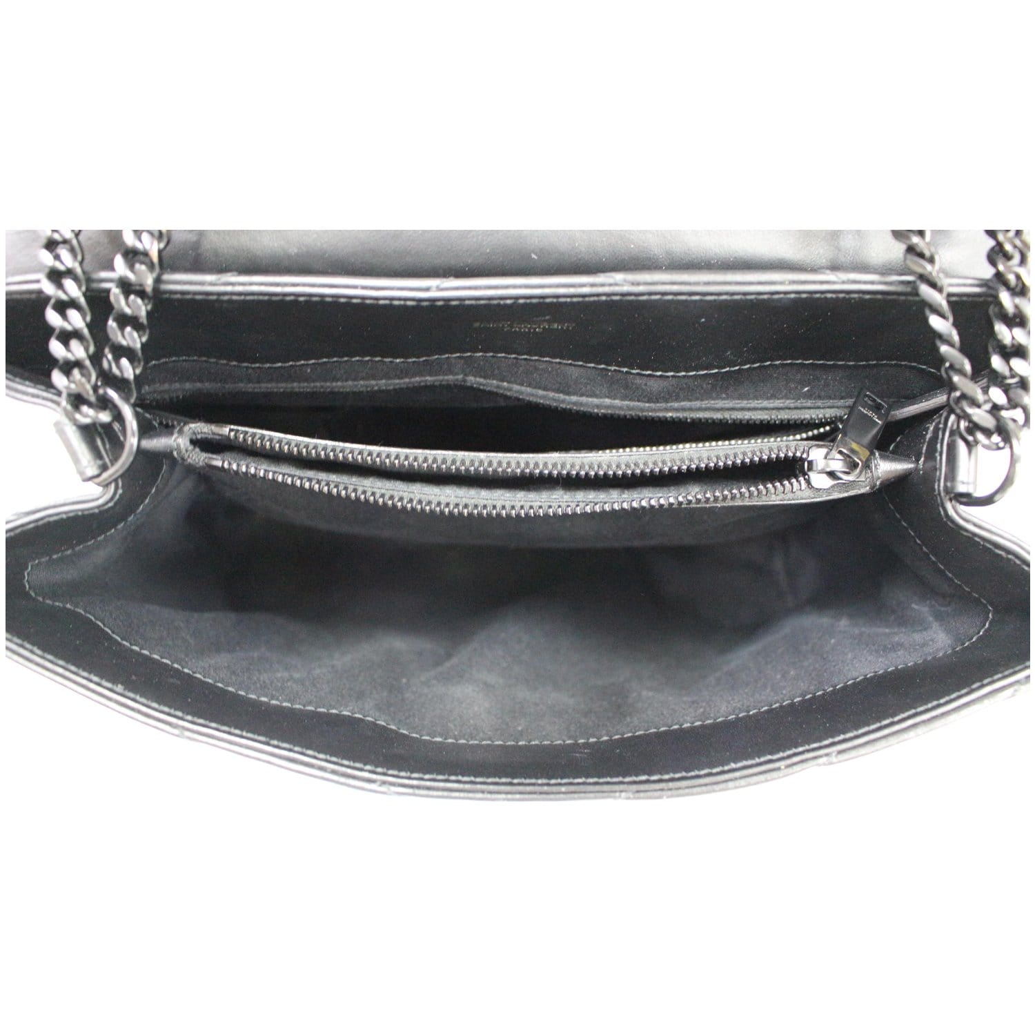 yves saint laurent handbag HW Logo Smoking Clutch Black 100