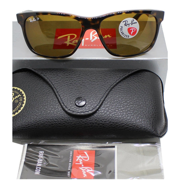 RAY-BAN RB4181 710/83 Sunglasses Brown Classic B-15 Polarized Lens