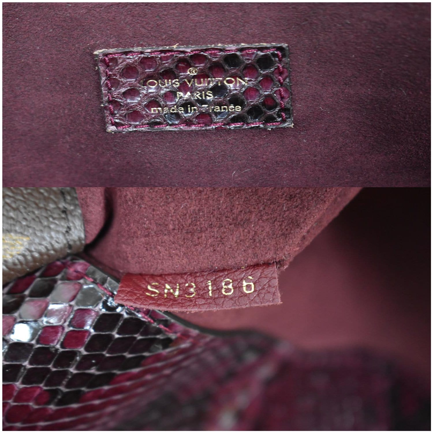 Louis Vuitton Pallas Wallet – Python Leather