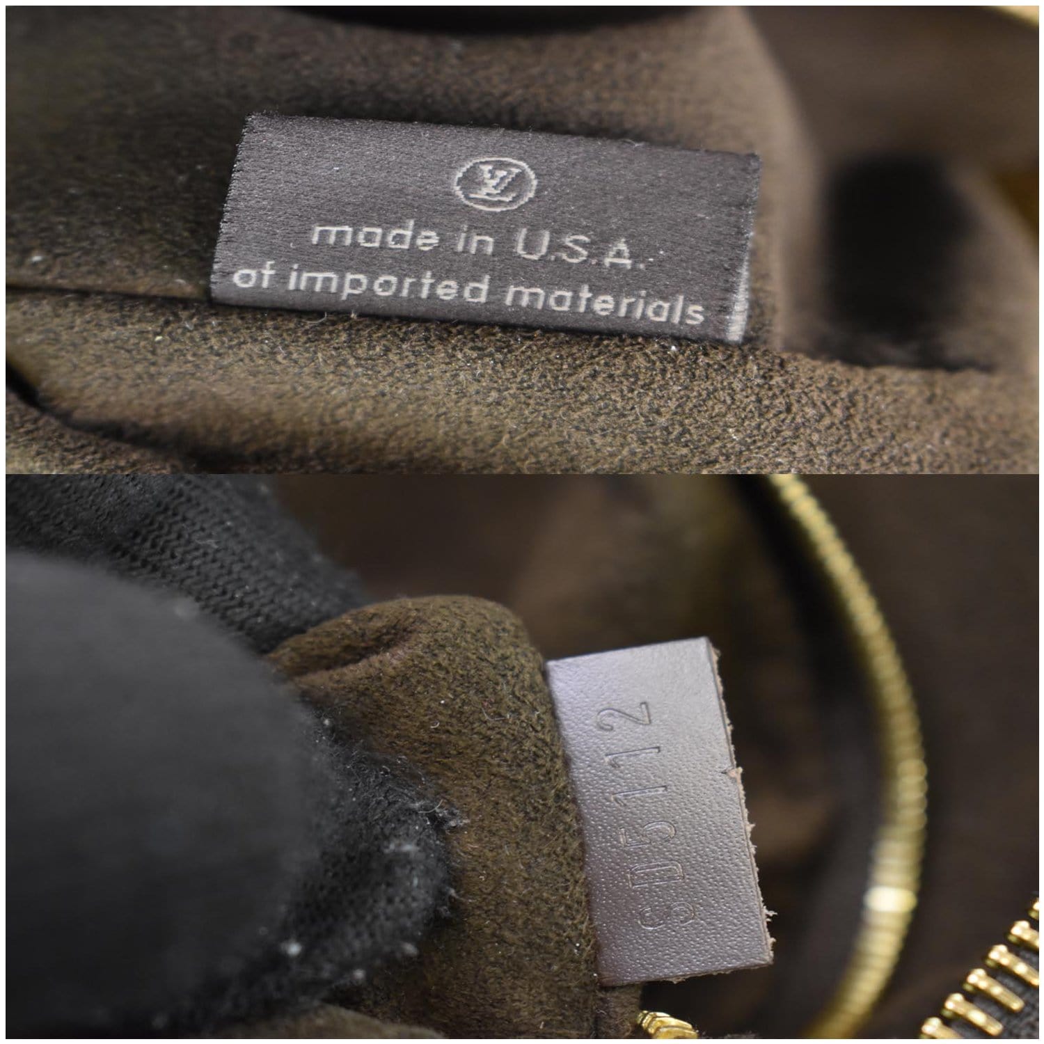 Portobello cloth handbag Louis Vuitton Brown in Cloth - 32930211