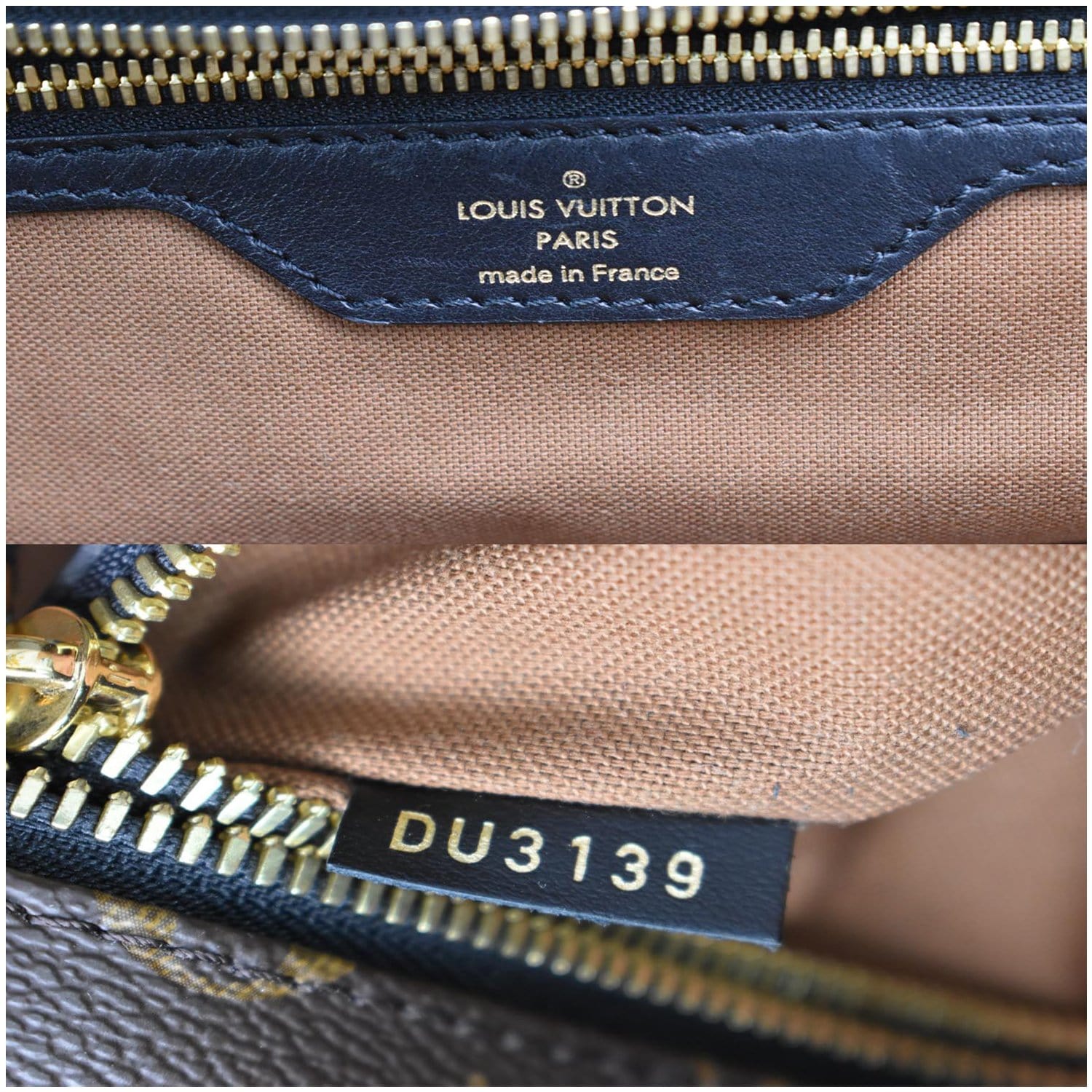 City steamer fabric handbag Louis Vuitton Brown in Cloth - 35328417