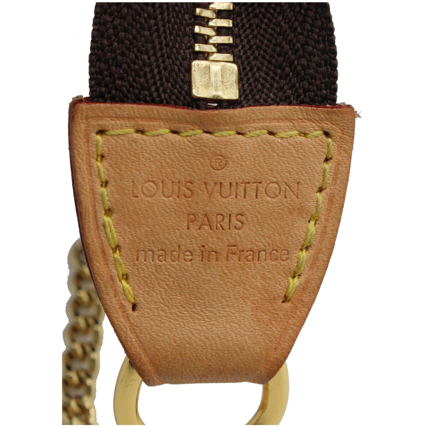 Pochette accessoire leather mini bag Louis Vuitton Brown in Leather -  29724640