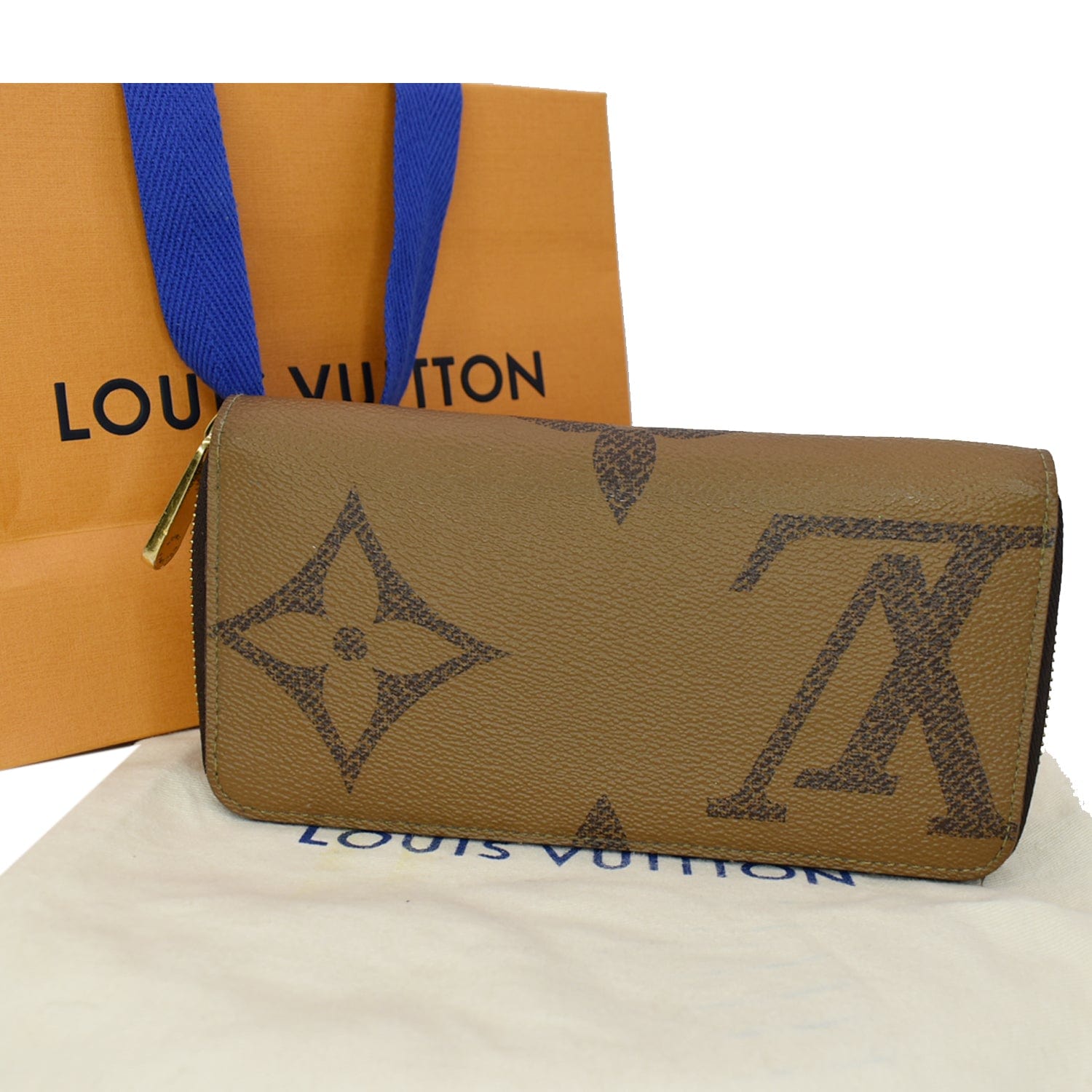 Louis Vuitton Giant Reverse Monogram Zippy Wallet (SHF-MOBEfD) – LuxeDH