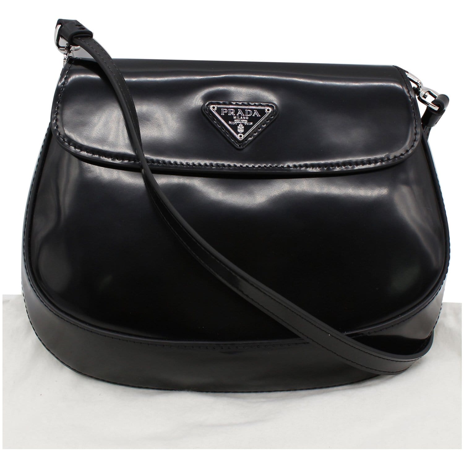 Prada Cleo Brushed Leather Mini Bag - ShopStyle