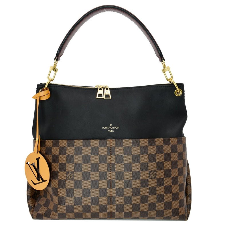 LOUIS VUITTON Damier Ebene Calfskin Maida Black 1157241