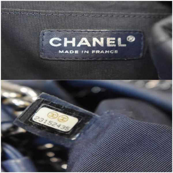 Chanel Chevron Small CC Bucket Deerskin Drawstring Bag - made in France