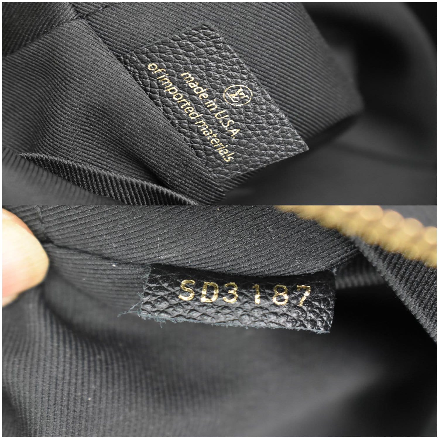 Louis Vuitton Ponthieu Black Monogram Empreinte Leather Tote - MyDesignerly