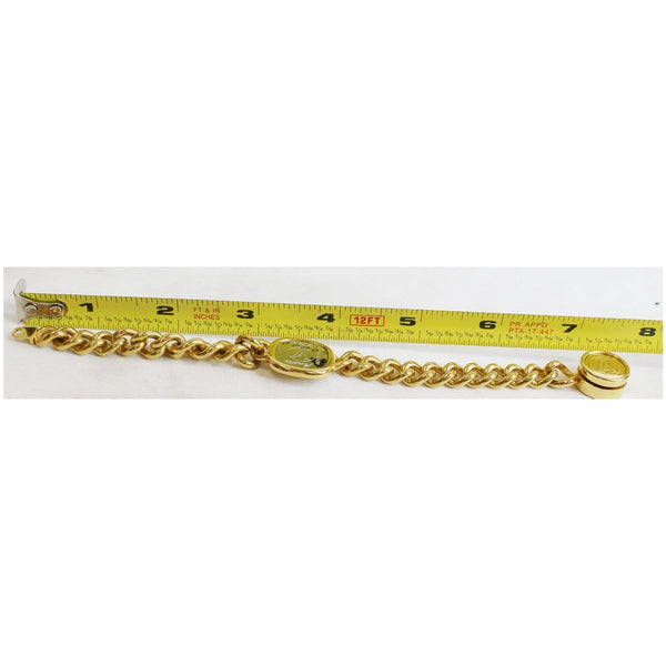 Louis Vuitton Chain ID Bracelet Gold 7 inch size