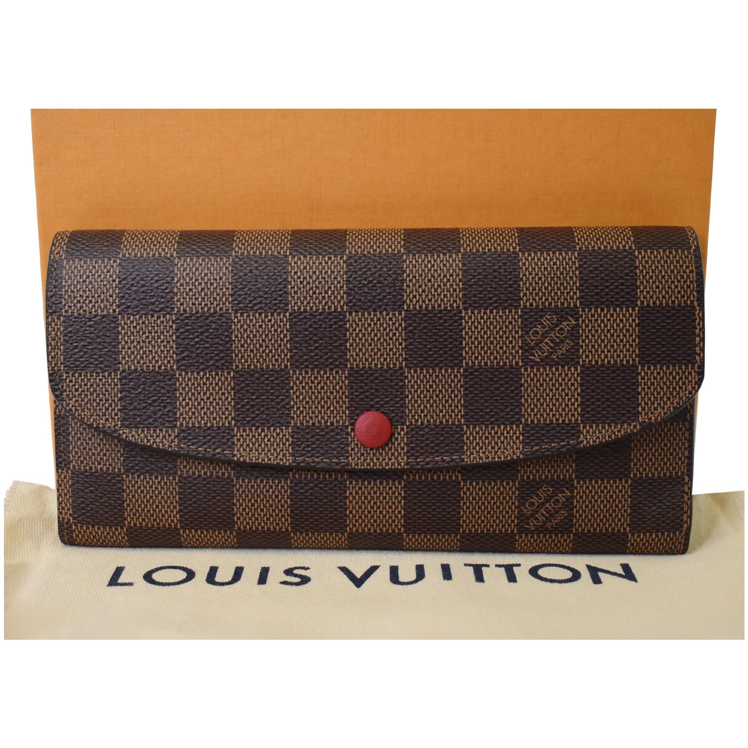 Louis Vuitton, Bags, Sarah Wallet Damier Ebene Louis Vuitton Auth
